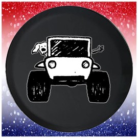 Black Tire Cover Driving with The Dog for Adventure Paws Tire Accessories Black 28 to 29 Inch