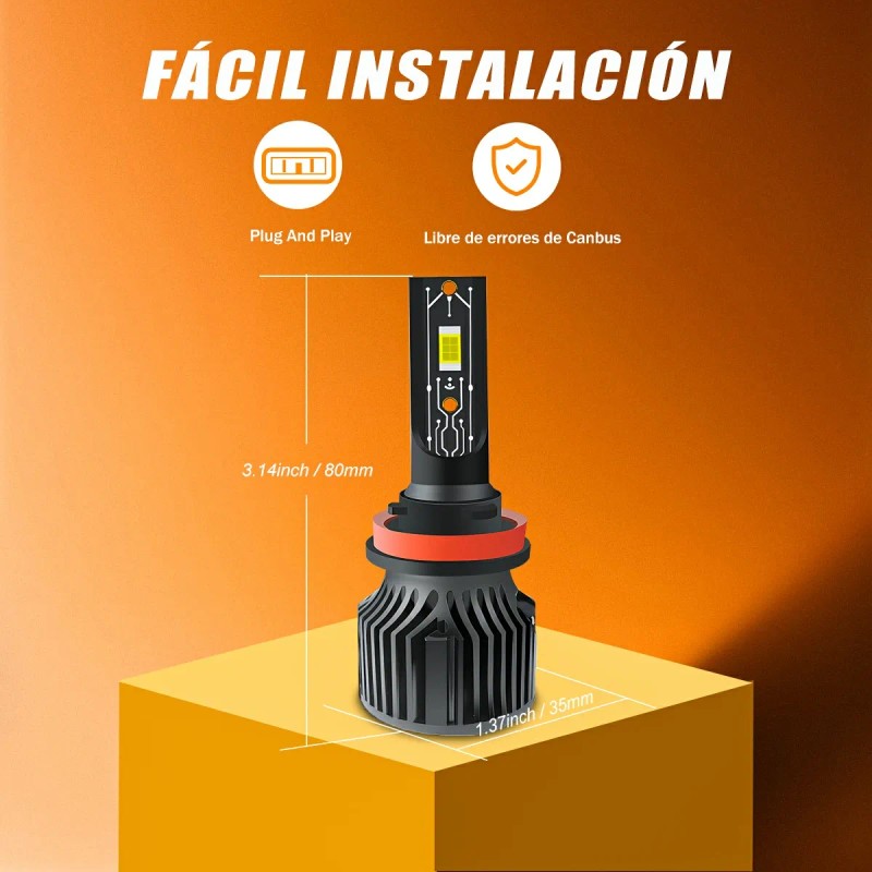 H7 H11 9005 9006 Csp Auto Kit Faros De Led
