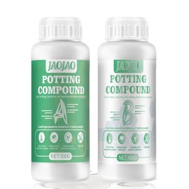 JAOJAO Conformal Coating for Electronics, Electrical Potting Compound Casting Insulation Silicone for Electrical Applications to Circuit Boards Led Lamps Appliance Control Boards, 100g*2 Transparent