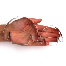 Ugly Christmas Sweater Cookie Cutter Set, 2 Piece, 4.2" Wide - Stainless Steel