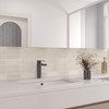 CHIHUT 12"X12" Beige Peel and Stick Kitchen Backsplash Tiles Glossy