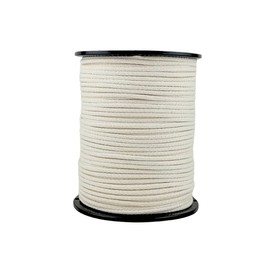 QNR 3/16" Cotton Blend Rope - 500 ft Spool | Polyester Reinforced - Low Stretch - Improved Knotting and Gripping