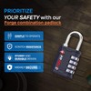 FORGE 4 Digit TSA Approved Combination Lock, Tool Box and