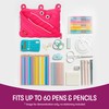 ZIPIT Monster Pencil Case for Girls, Cute 3-Ring Binder Pencil