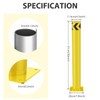 Nilight Safety Bollard, 36 inches Height Steel Bollard Post High