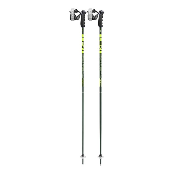 LEKI Detect S Lightweight Aluminum Ski Poles for Alpine Skiing