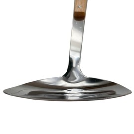 SD-OTFLSET2 Outdoor BBQ Ladle Spatula Set for Hot Pot and Teppan Dishes, Wood Grip, Stainless Steel