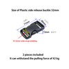 Baikeen Plastic Side Release Buckles 15mm/20mm/25mm/32mm/38mm/50mm Heavy Duty Plastic Buckle
