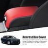 sportuli Center Console Cover Anti-Scratch Leather Armrest Cover Replace for