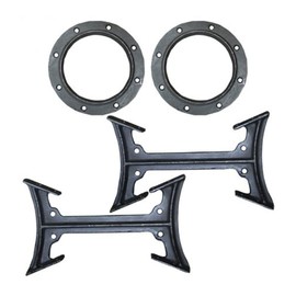 US Stove BKAD500 Cast Iron Double Barrel Camp Stove Adapter Kit