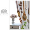 DDCBNS Spice Kitchen Curtains Rustic Herbs Spices Wooden Spoons Polyester