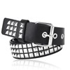 Caybats Y2K Unisex Rivet Belt in Black with Silver Pyramid
