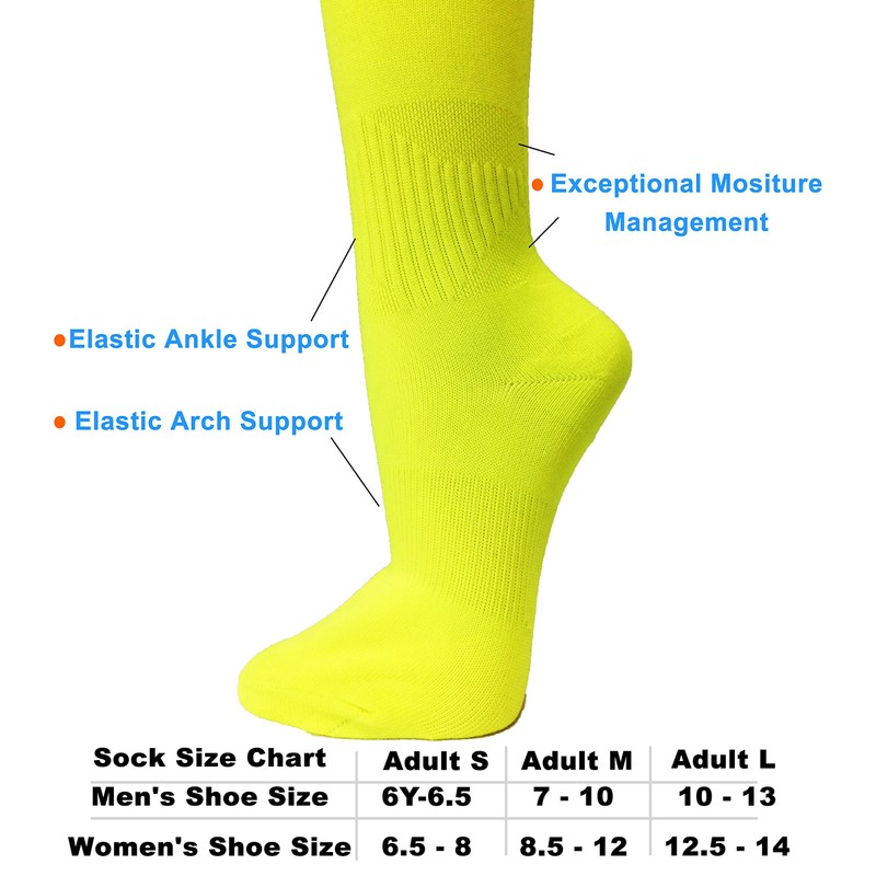 COUVER - Calcetines deportivos de poliéster para fútbol, Rojo -,