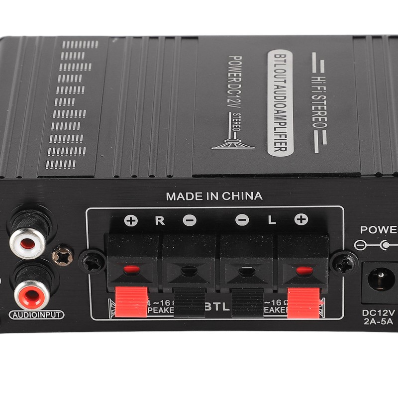 Stereo Amplifier 12V Portable Clear Sound Quality Mini Amplifier for
