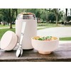 Khobisoft Food Flask With Folding Spoon, 600ml (20oz) Stainless Steel