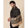 Large Kani Zari Weave Indian Kashmiri Shawl Wrap for Men