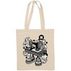 Iprints Cartoon Style Old Mechanic Sewing Machine Natural Cotton Tote