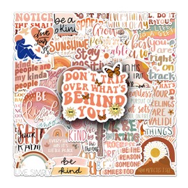 50 Pcs Aestheic Bohemia Vinyl Stickers,Boho Graffiti Stickers,Vinyl Waterproof Sticker for Kids Teens Girls,for Phone Laptop Bottles Skateboard Computer Phone Luggage Guitar Gifts Sticker