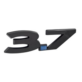 2011-14 Mustang 3.7 Liter Fender Emblem in Black & Blue - 5.5" Long