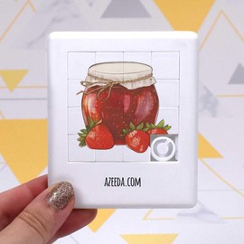 Azeeda 'Erdbeermarmelade mit Erdbeeren' Schiebepuzzle (PZ00035176)