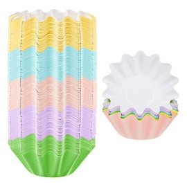 Baking Cups Cupcake Liner 100 PCS, for Wedding Birthday Holiday Party (Multicolor)