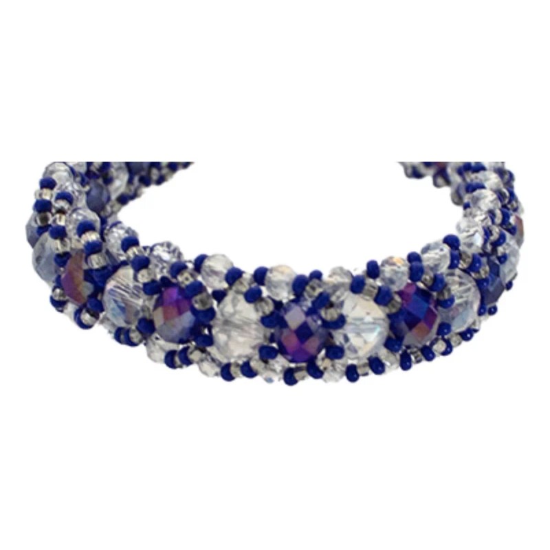 Ilde (pulsera) Tapete Yemayá (azul/cristalino) X Pieza