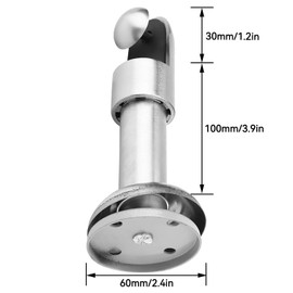 Public Restroom Partition Fittings Toilet Partition Hardware Support Feet for Toilet Cubicles with Stainless Steel Shelf Brackets