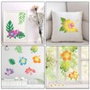 HOWAF 25pcs Hibiscus Stencils Hawaii Flower Drawing Templates for Tropical
