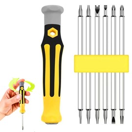 SensaBliss Precision Screwdriver Set, 12-IN-1 Torx Screwdriver, Triangular Screwdriver, Star-shaped, Special Screwdriver T5, T6, T7, T8, T10, T15, Plus, Negative, Special Screwdriver, Repair,