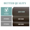 eachope Brown No Hook Waffle Weave Shower Curtain with snap-in