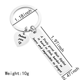 Hair Stylist Gifts for Women Men Appreciation Gift Keychain for Hairstylist Hair Dresser Gift Ideas for Cosmetology Graduation Keycahins Gifts for Beautician Christmas Birthday Gift