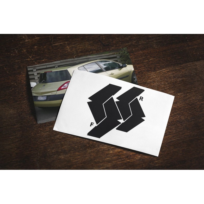Car Emblem Vinyl Wrap Kit Front & Rear Badge Sticker