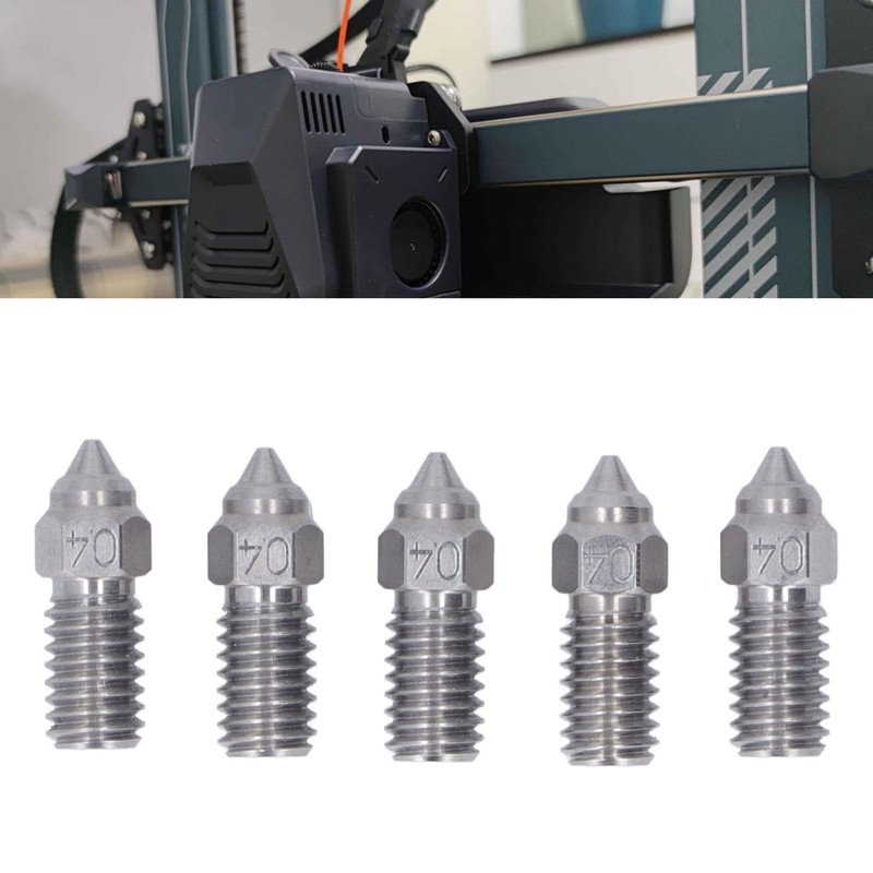 0.4mm Nozzles Kit High Flow High Temp Resistant Stainless Steel