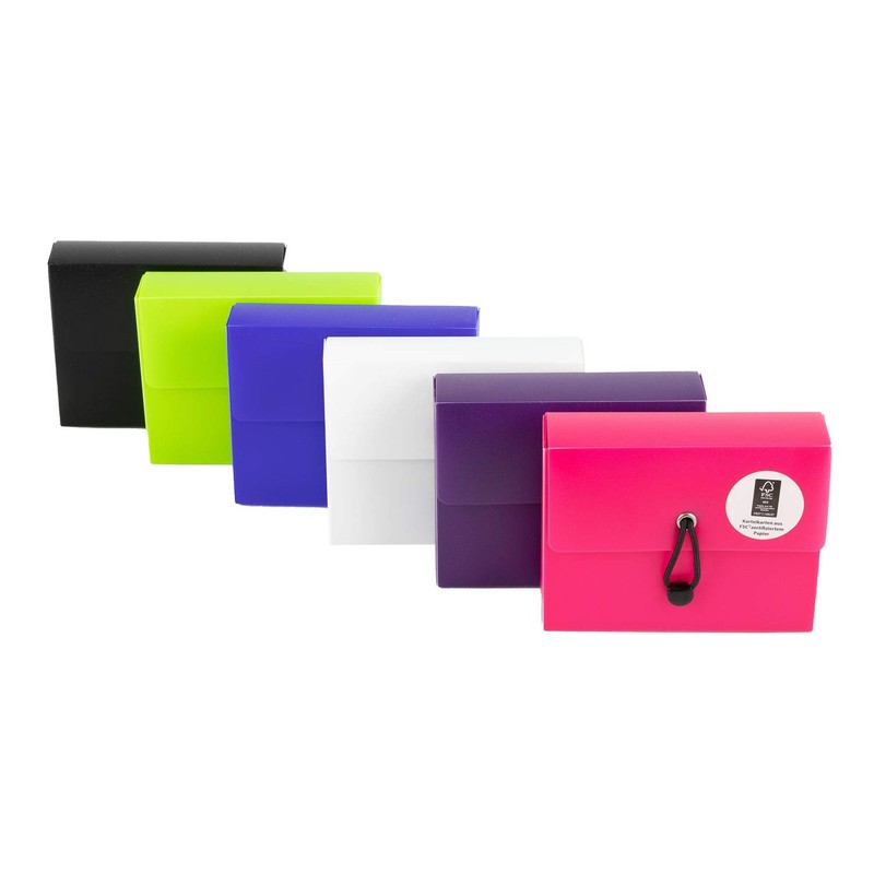 Stylex 49100 Index Card Box DIN A7 with 5 Compartments