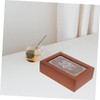 ABOOFAN Wooden Tea Bag Organizer with Compartments Stylish Storage Box