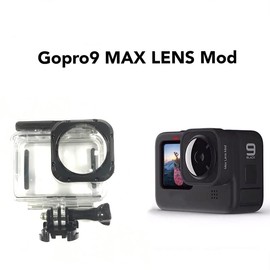 Diving Fish Eye Wide Angle Max Lens Waterproof Housing for Gopro Hero 10 9 Underwater 40m Case Cover Mini Action Camcorder Sports Camera Accessories