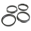 4x Centre Rings Diameter: 57.1 mm + Inside 52.1 mm