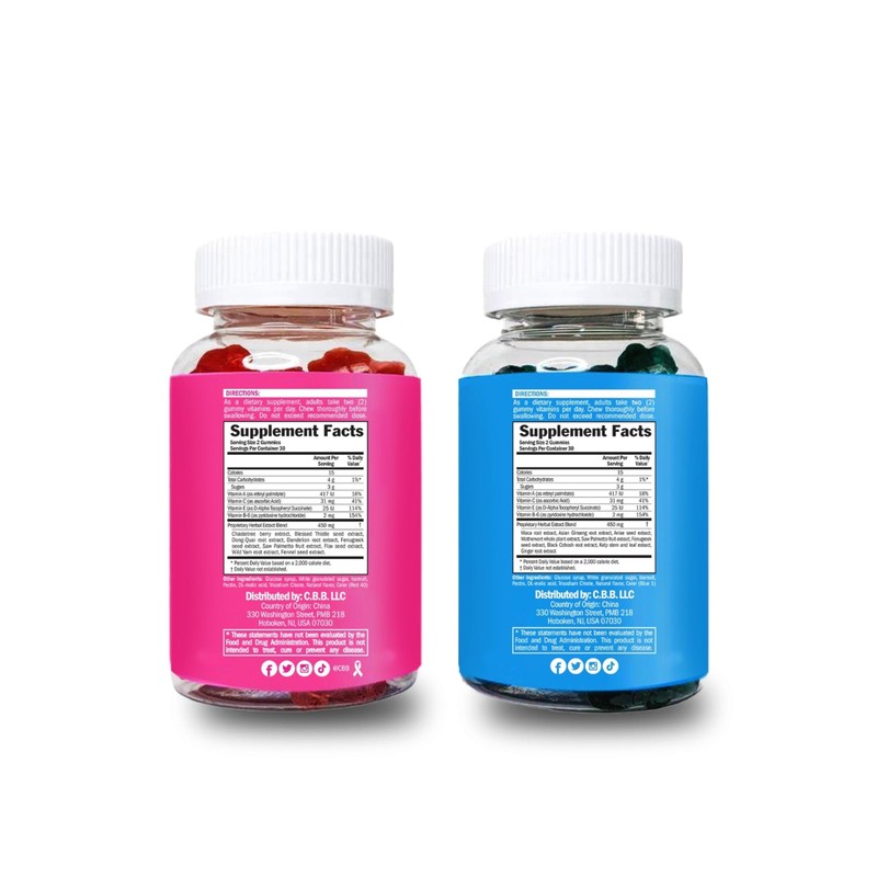 Curvy Body Bears CBB Women’s Multivitamin Gummies Top & Peach