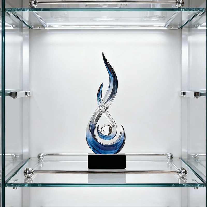 XGZY 15inch Flame Sculpture: Resin Flame Shaped Art Decoration, Suitable