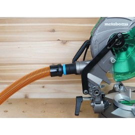 Toolcurve 1-1/4" Shop Vac Hose Adapter for Metabo HPT Miter Saw