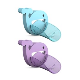 Misazy Children's Tap Extension, Pack of 2, Water Tap Extension for Children, Cute Children's Tap Extension for Easy Hand Washing on the Sink (Purple + Blue)