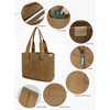TeeYee Women's Large Handbag with Laptop Compartment Canvas Satchel Tote