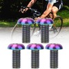 5pcs / Pack Titanium Alloy M5*12 Bicycle Water Bottle Cage