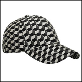 White Fang CA651 Cap, Trick Art Pattern, Hat, Sports, Running, Outdoors, Men's, Women's,, gray