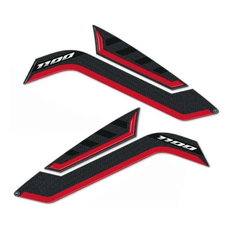 labelbike - 2 x 3D Motorcycle Side Protector Stickers Compatible