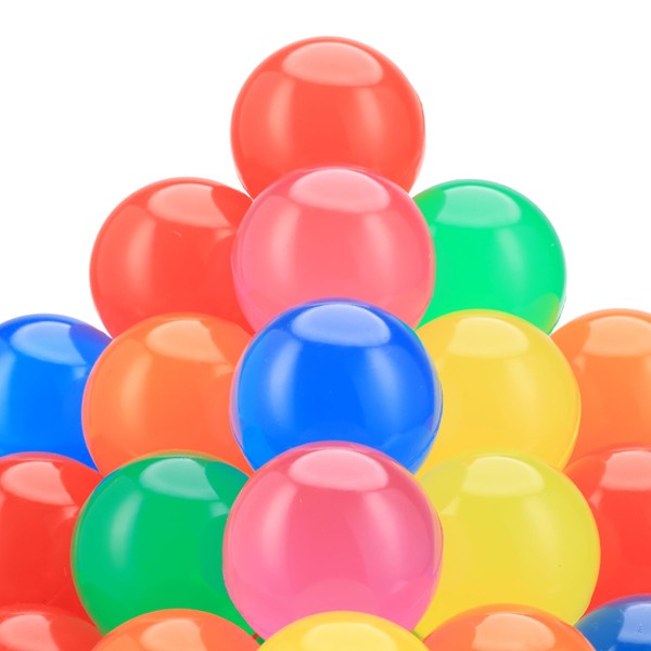 Entervending Bouncy Balls - Rubber Balls for Kids - 25 Pcs Glossy Solid Color Bounce Balls - 45 mm Large Bouncy Balls for Kids - Hi Bounce Balls - Party Favors Balls - Colorful Bouncing Balls