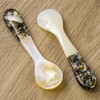 DUEBEL Set of 6 Caviar Spoons with Abalone Handle, 4"