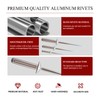 ASLLRISONY 210Pcs Silver 3/16 Inches,1/8 Inches Pop Rivets Assortment Kit,
