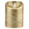 Led FlamE Less Candles Battery Gold Swinging Flame Electric Candle