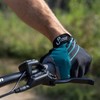Urban Prime Short Gel Padded Gloves Teal Green Cycling Gloves